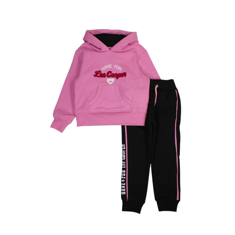 Picture of LC12188- LEE COOPER GIRLS HOODY FLEECY TRACKSUIT
